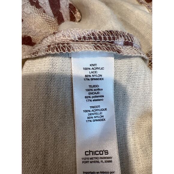 Chico's Zee Zebra-Print Cardigan Women's L - Picture 7 of 9